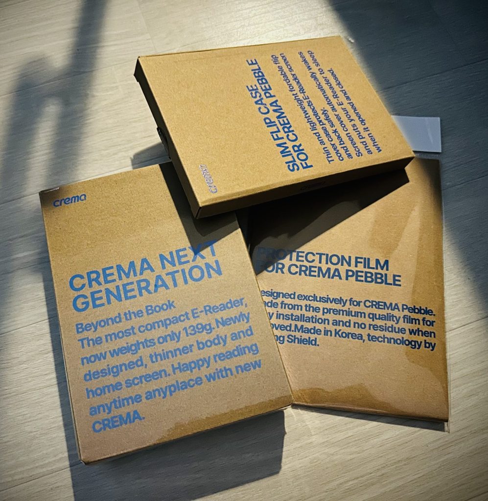 이북리더(김정은 X, E-Book Reader) 크레마 페블(Crema Pebble) 사용기 2 크레마 페블, 액정필름, 플립케이스