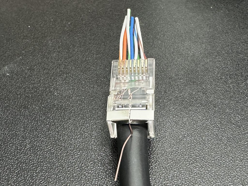 랜 케이블(이더넷 케이블) 만들기 (RJ45, UTP, STP) 14 STP Cable shielded